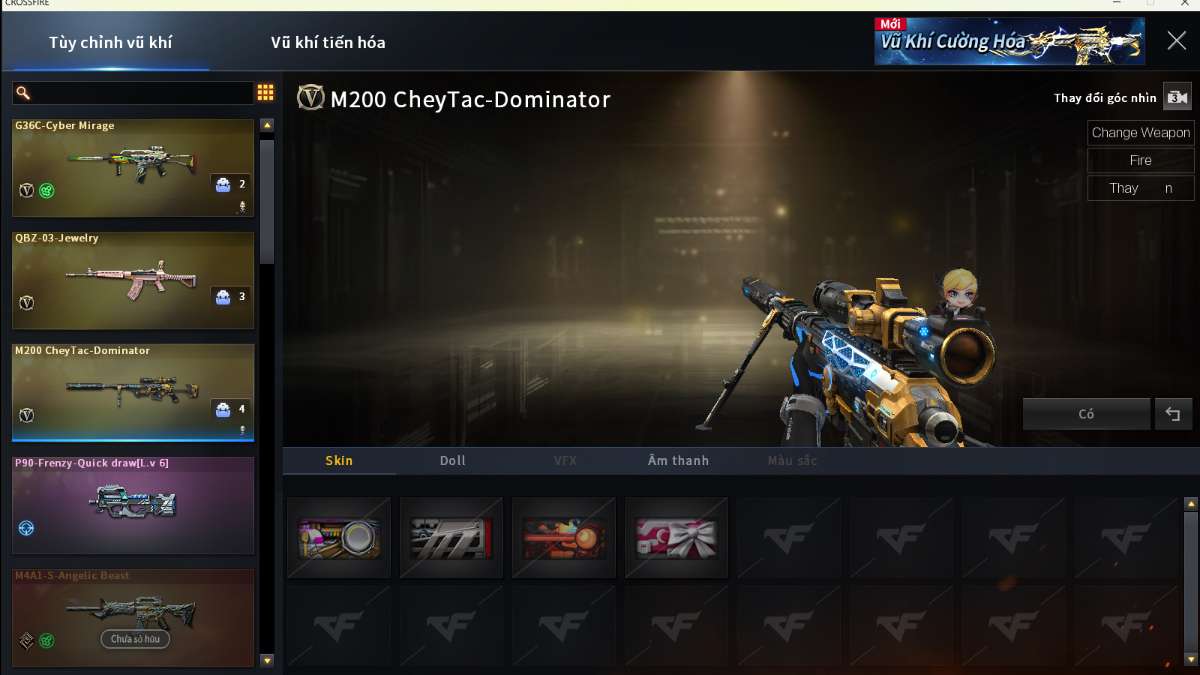 shop acc cf uy tin gia re